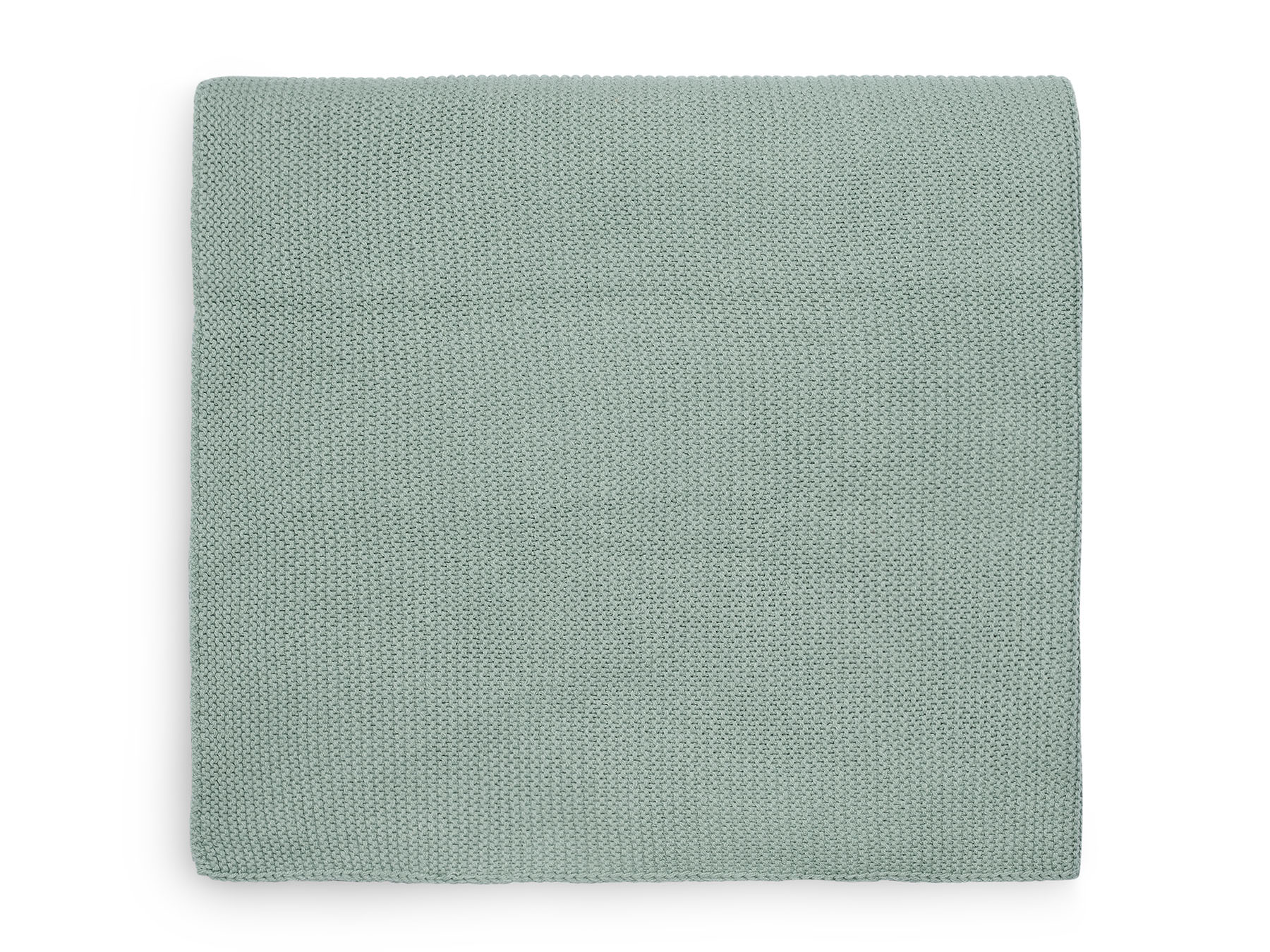Kinderdecke Strickdecke Basic Knit stone green (100x150 cm)