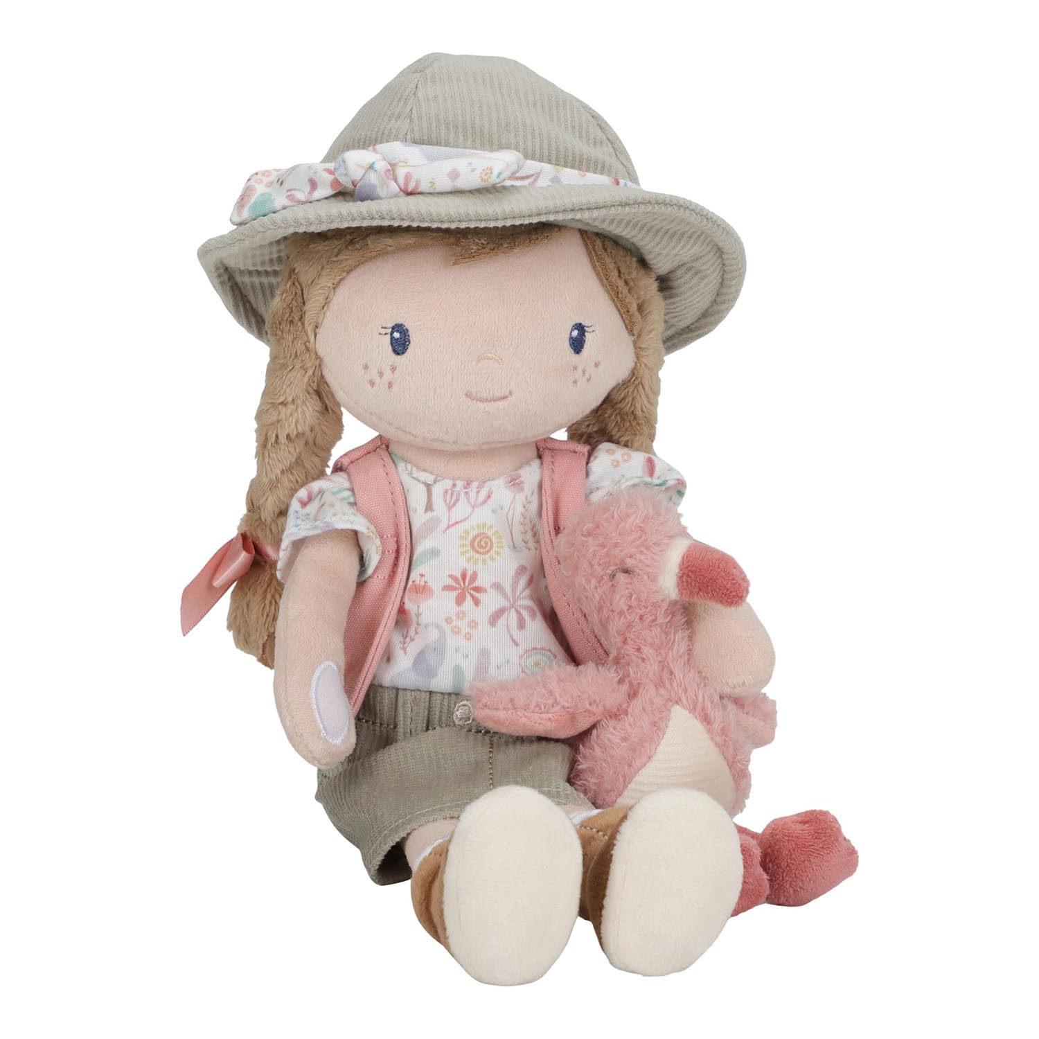 Stoffpuppe Ranger Rosa mit Flamingo - Safari Friends (35 cm)