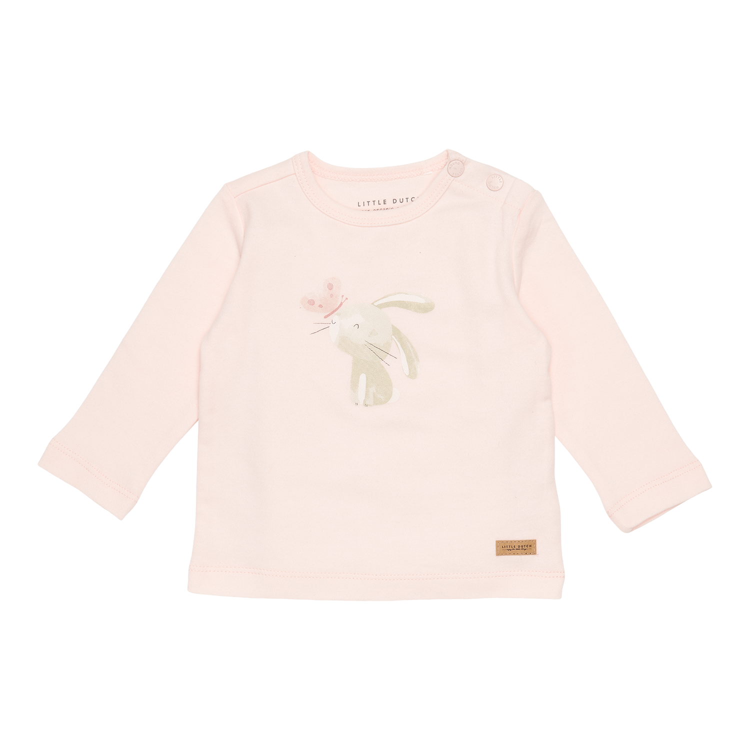 Long Sleeve Shirt / Langarmshirt Bunny Butterfly / Kaninchen mit Schmetterling rosa (Gr. 62)