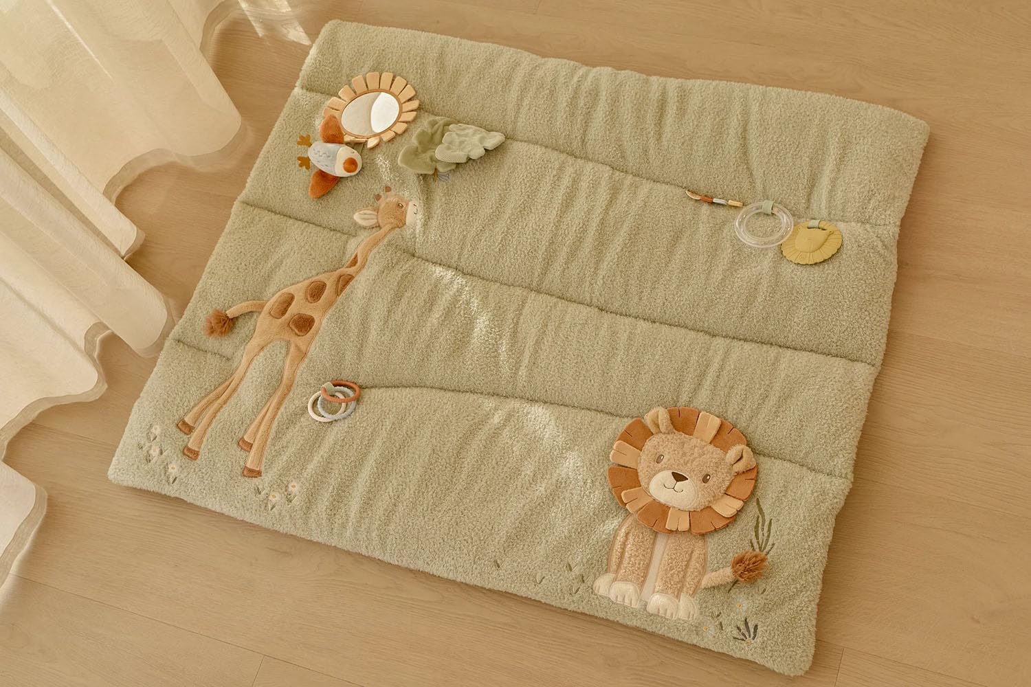 Activity Krabbeldecke - Safari Friends grün (85x100 cm)