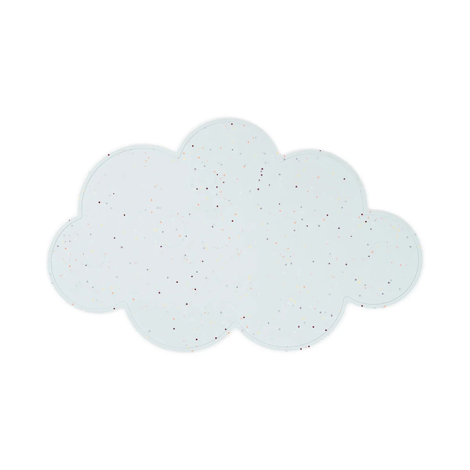 Tischset Silikon Wolke Confetti blau