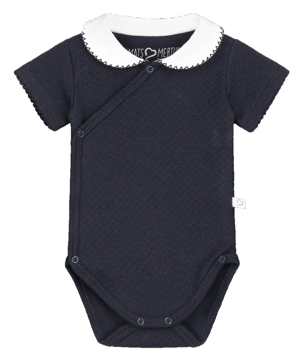 Body kurzarm mit Kragen dunkelblau (Gr. 50/56) Body kurzarm mit Kragen dunkelblau (Gr. 50/56)