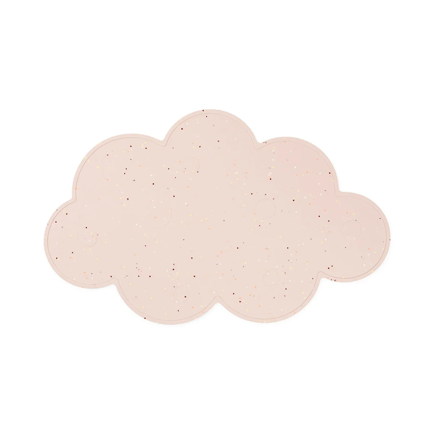 Tischset Silikon Wolke Confetti rosa