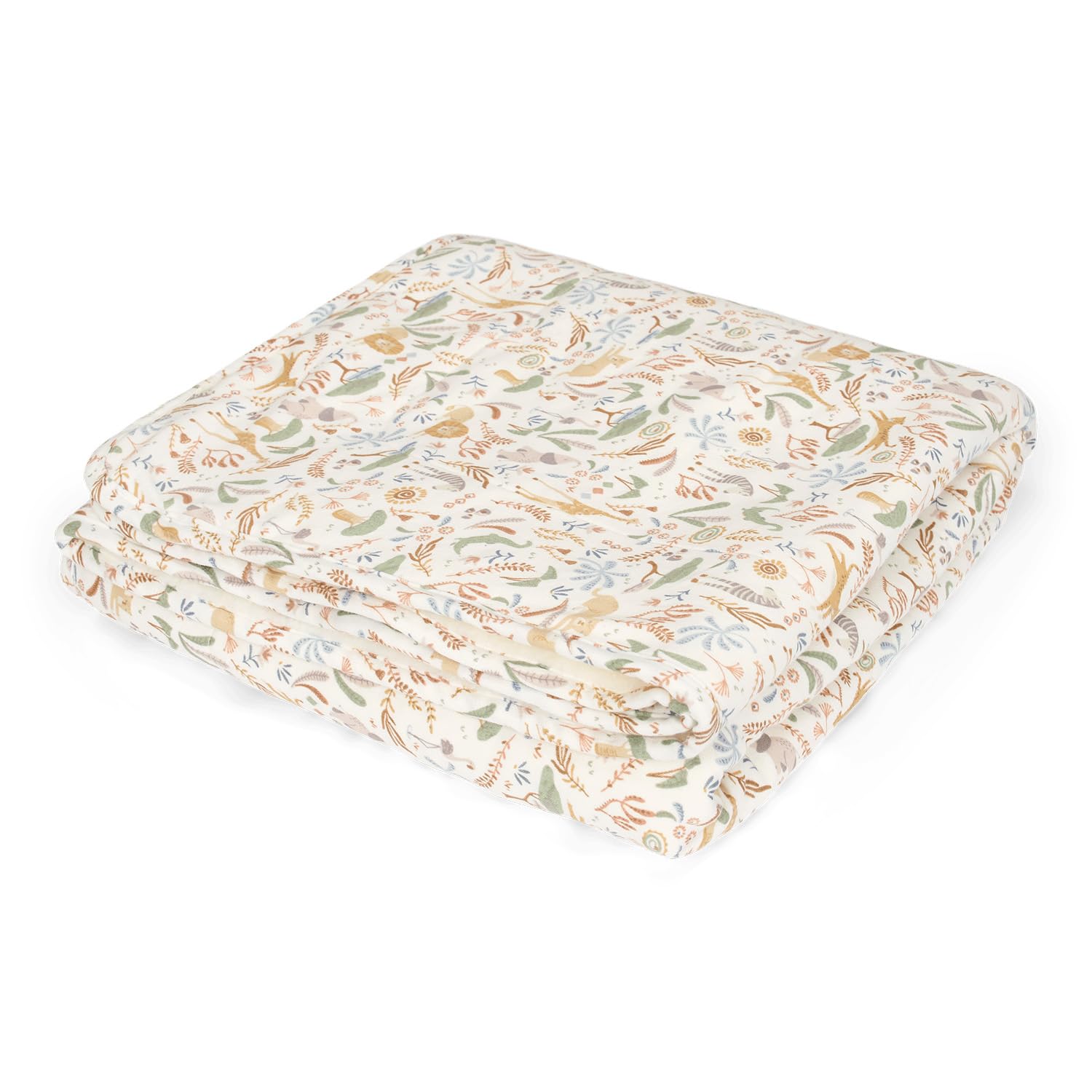 Babydecke mit Nickistoff Safari Wonders - Safari Friends (70x100 cm)