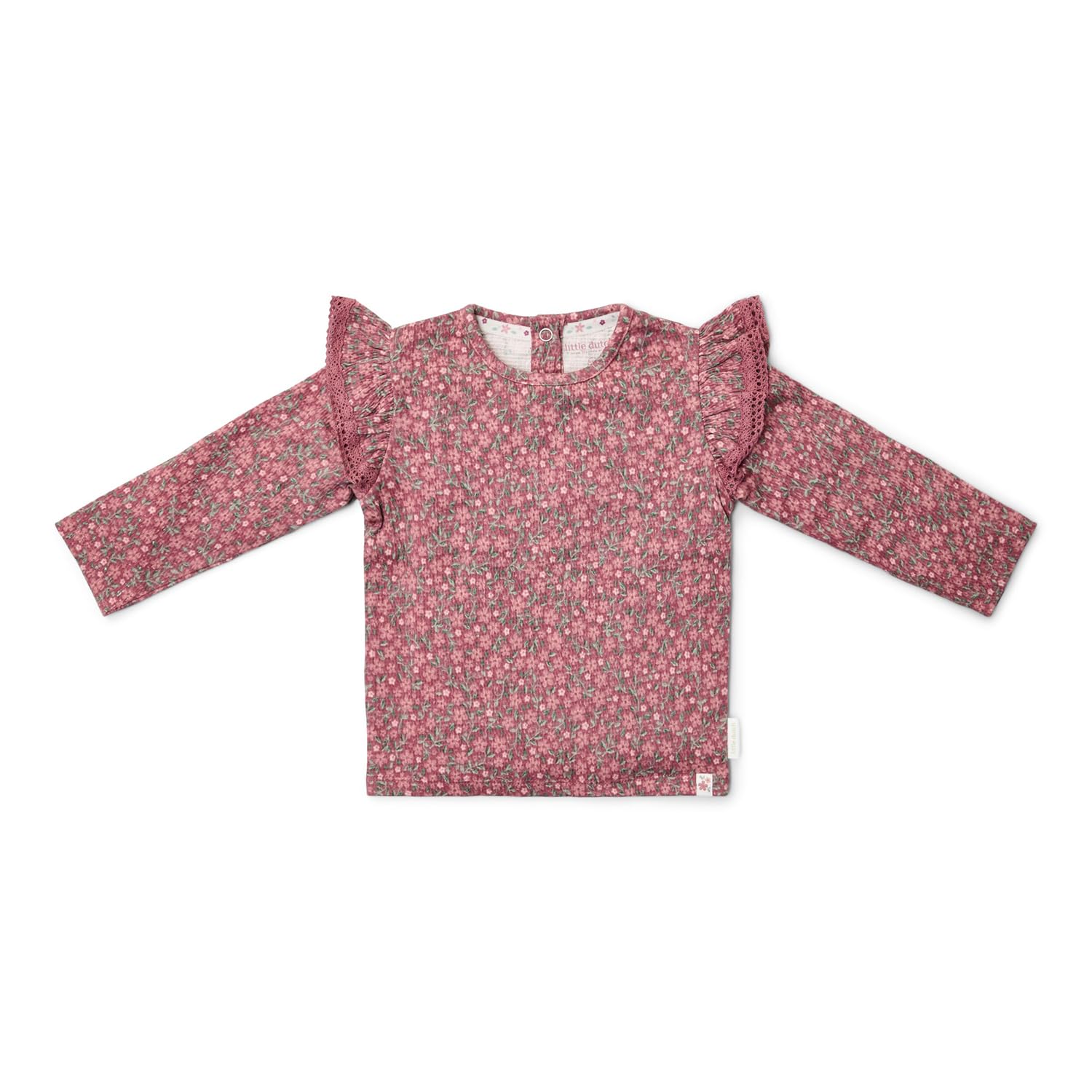 Long Sleeve Shirt / Langarmshirt Rouge Flower - Fairy Garden altrosa (Gr. 74)