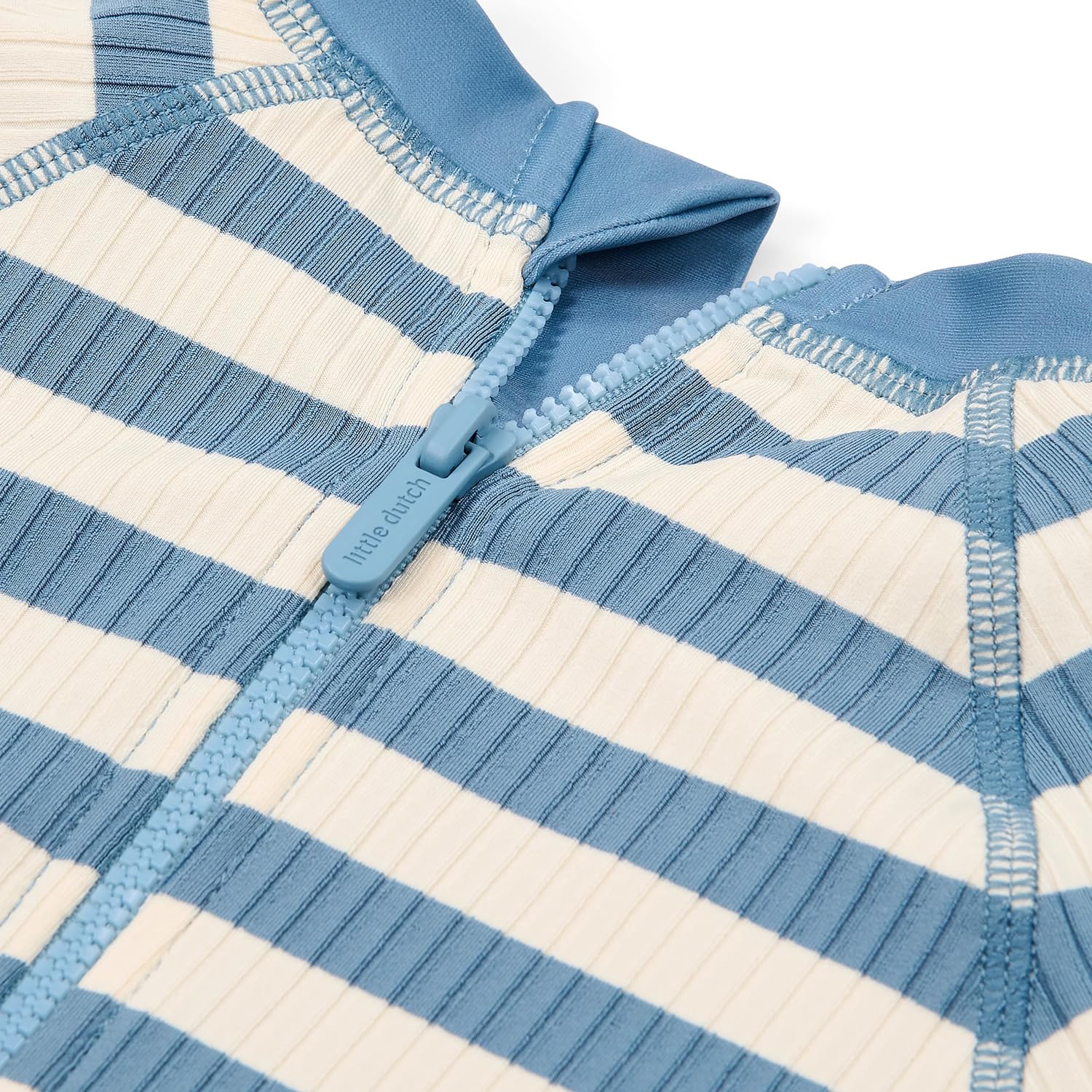 Schwimmanzug kurzarm - Ocean Blue Stripes blau / weiß (Gr. 98/104)