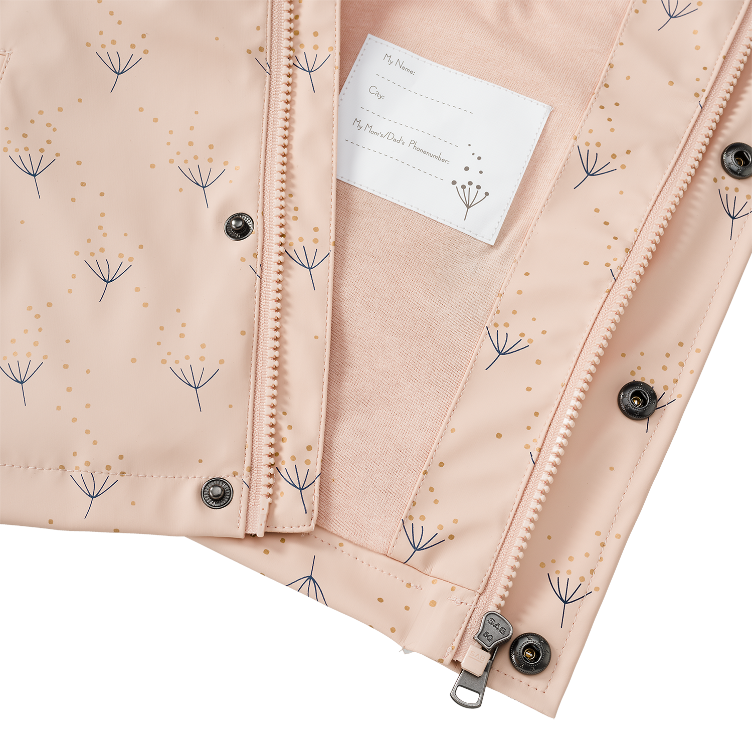Regenjacke - Pusteblume rosa (Gr. 92)