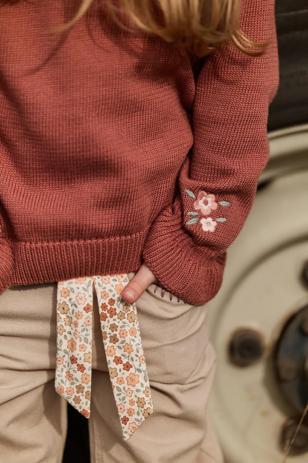Long Sleeve Shirt / Pullover Strick Deep Berry - Safari Friends rosa (Gr. 74)