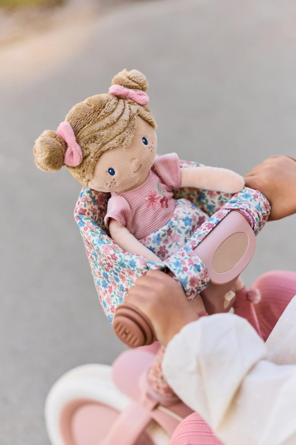 Puppenfahrradsitz - Essentials rosa