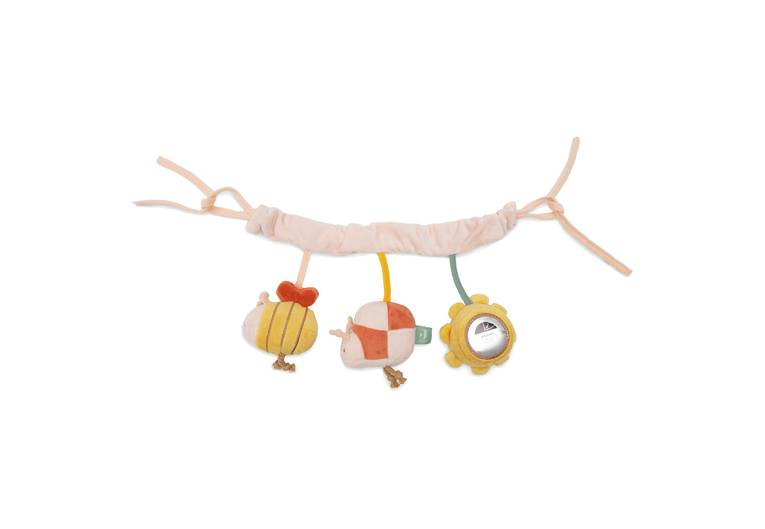 Kinderwagenkette - Pretty Picnic gelb / rosa