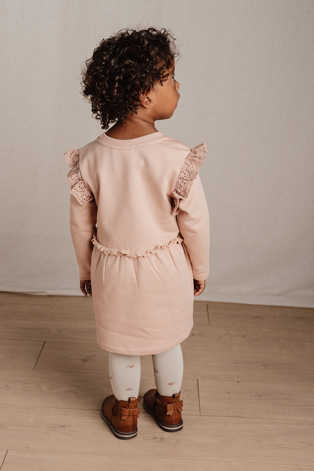 Kleid langärmlig - Little Farm soft rose (Gr. 86)