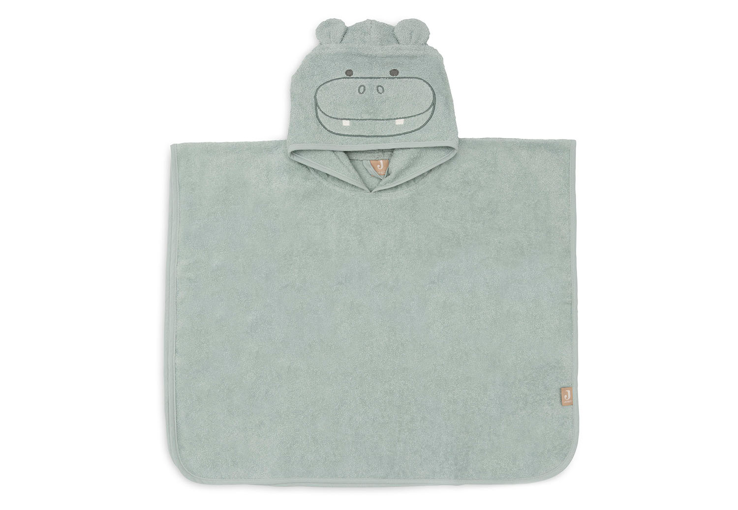Badeponcho Nilpferd - Hippo Happy grün