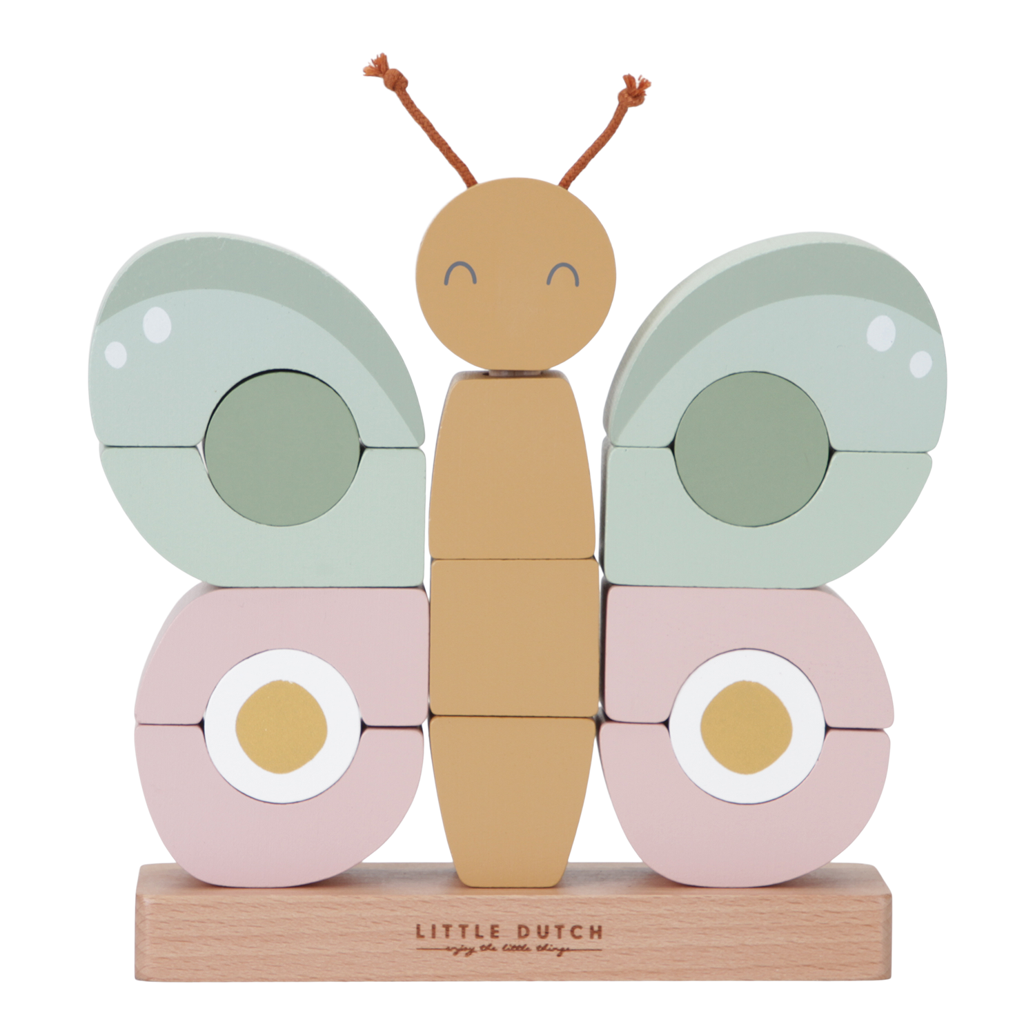 Holz Stapelspiel Steckspiel Schmetterling (FSC) - Flowers & Butterflies Holz Stapelspiel Steckspiel Schmetterling (FSC) - Flowers & Butterflies