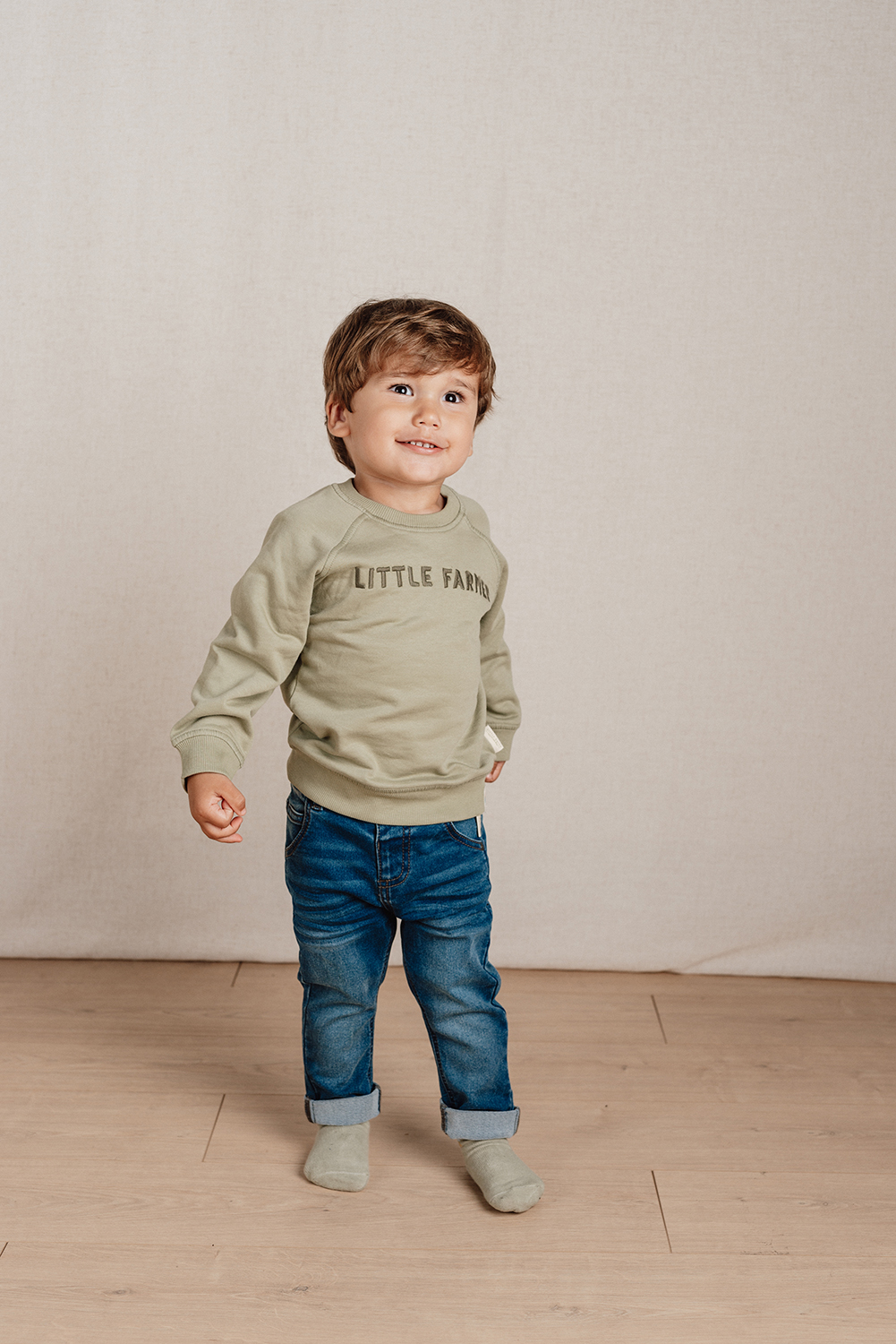 Long Sleeve Shirt / Pullover Little Farmer - Little Farm grün (Gr. 86)