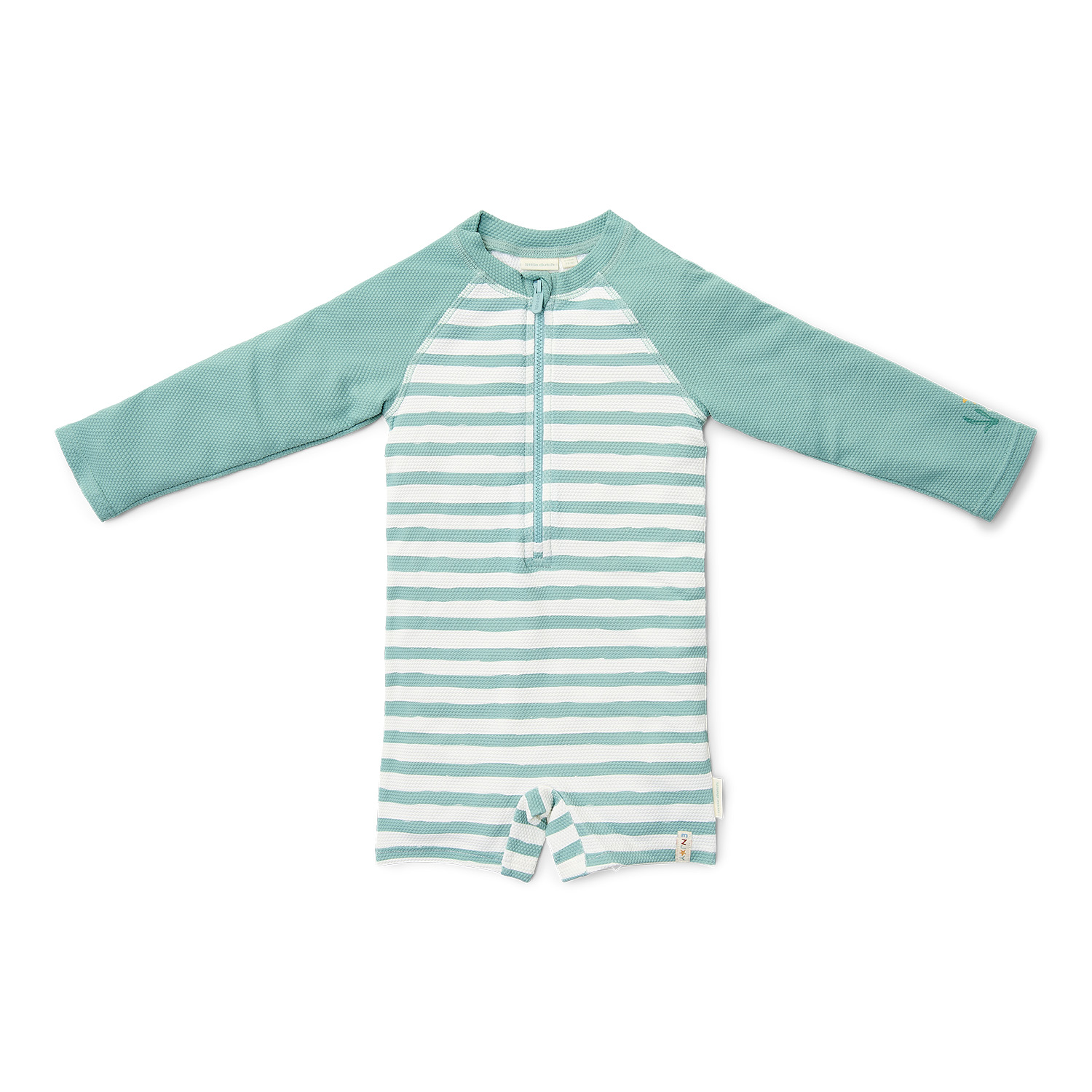Schwimmanzug langarm - Stripes Surf Blue (Gr. 62/68) Schwimmanzug langarm - Stripes Surf Blue (Gr. 62/68)