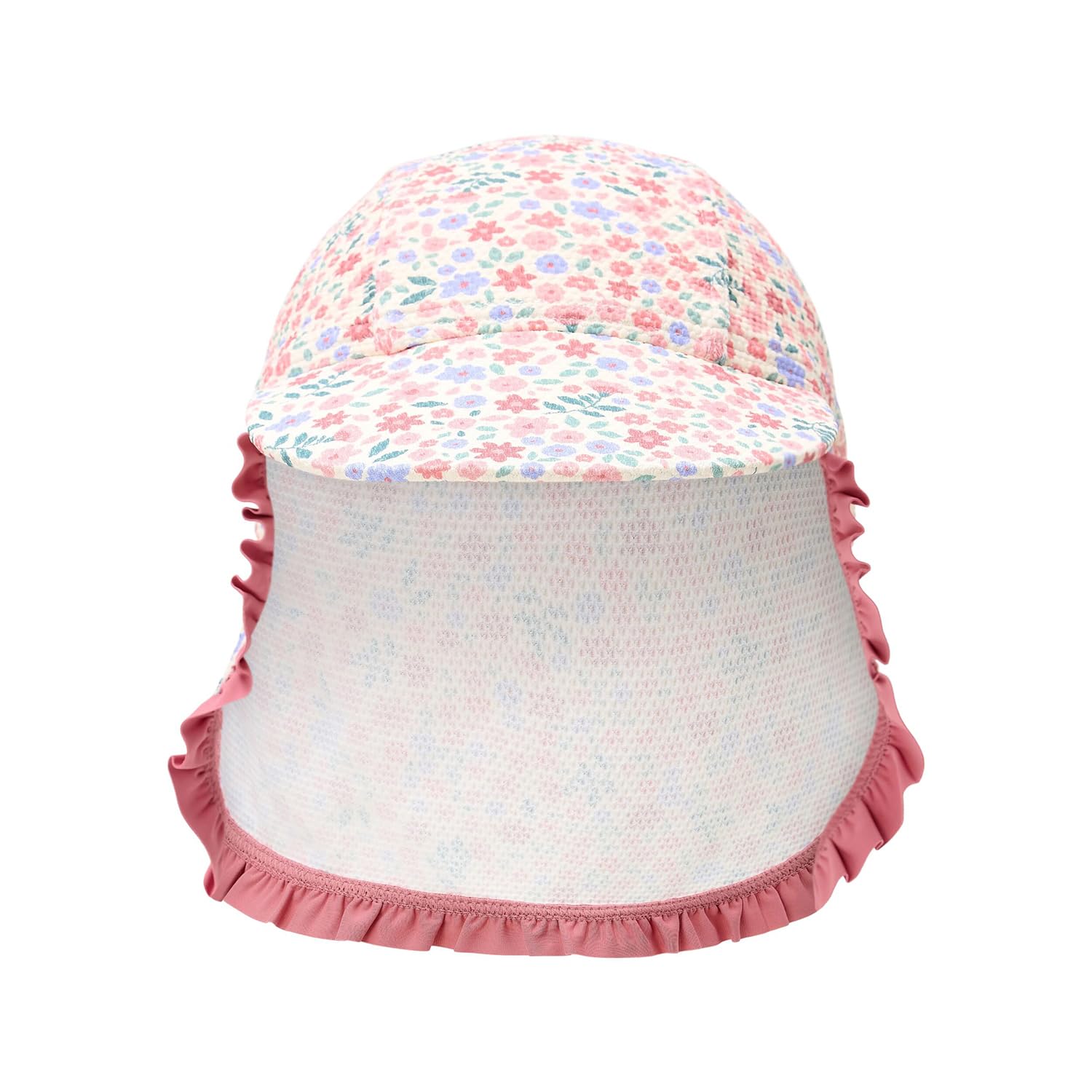 Sonnenhut mit Nackenschutz - Dreamy Flowerfield rosa (Gr. 1-2 Jahre)