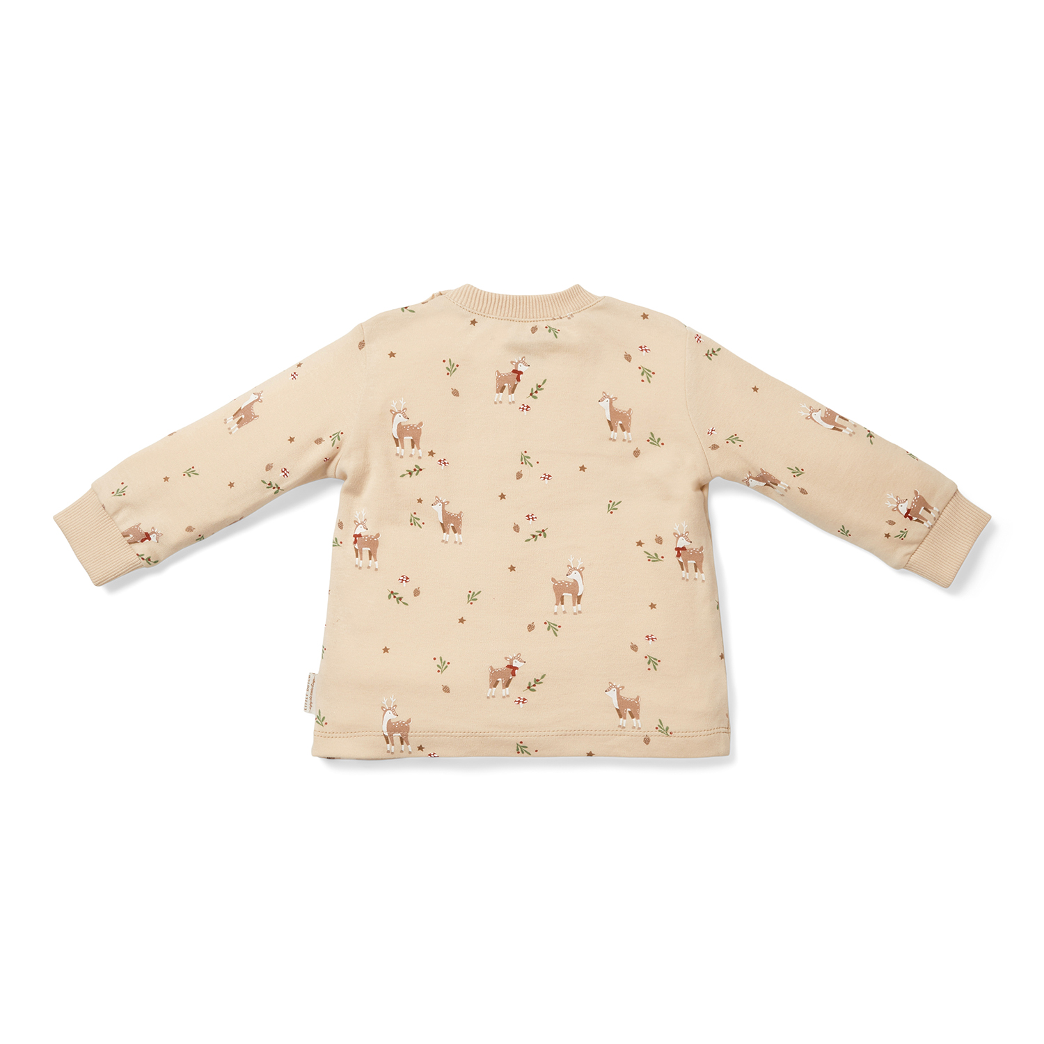 Pyjama / Schlafanzug zweiteilig - Weihnachten beige (Gr. 50/56)