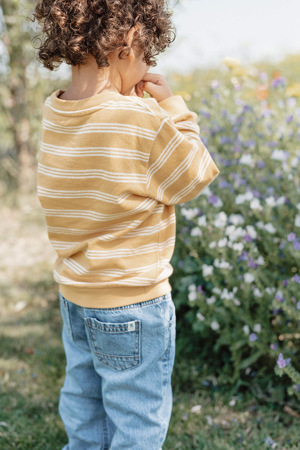 Long Sleeve Shirt / Pullover Yellow Stripe - Forest Friends gelb (Gr. 104)