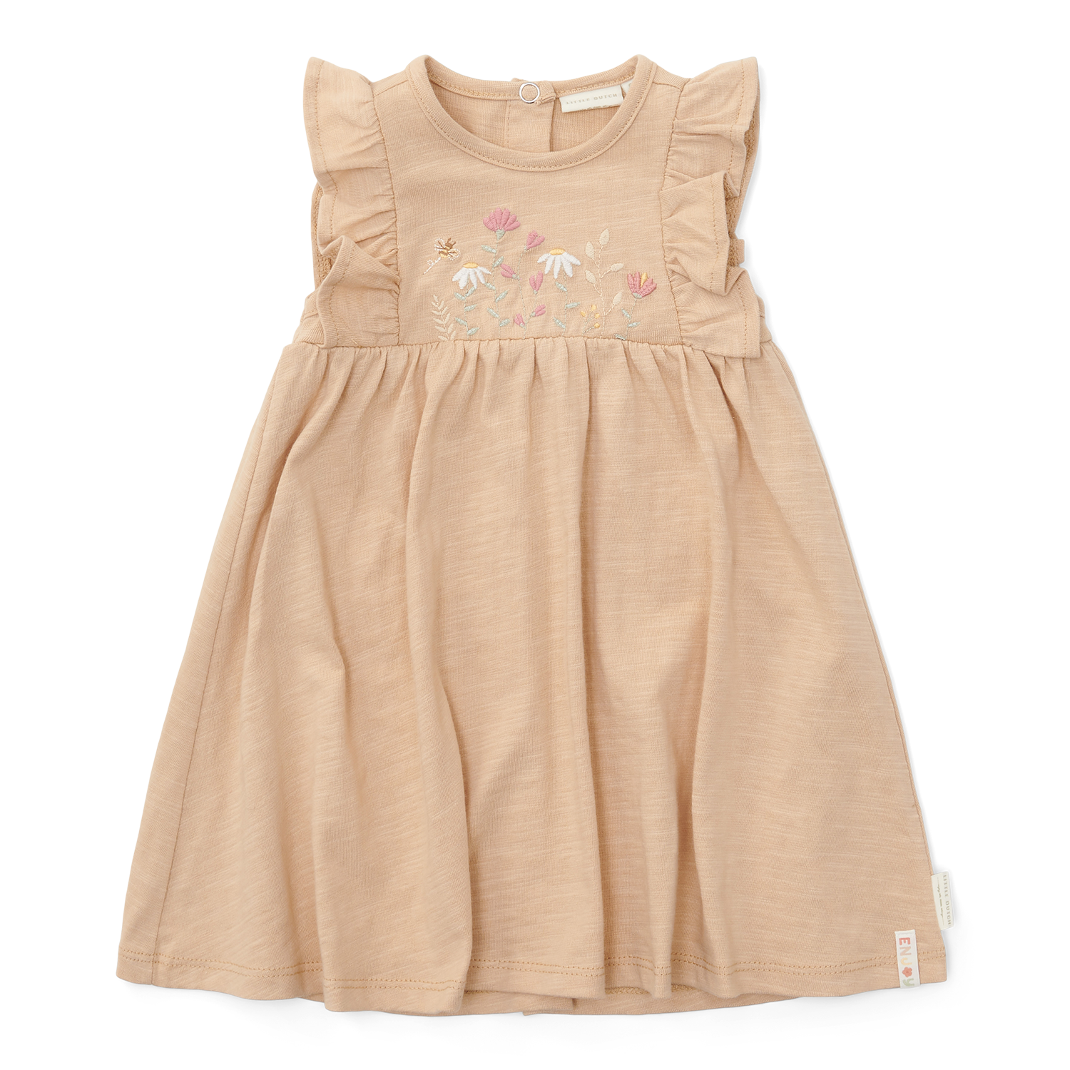 Kleid ärmellos mit Rüschen - Little Farm beige (Gr. 80)