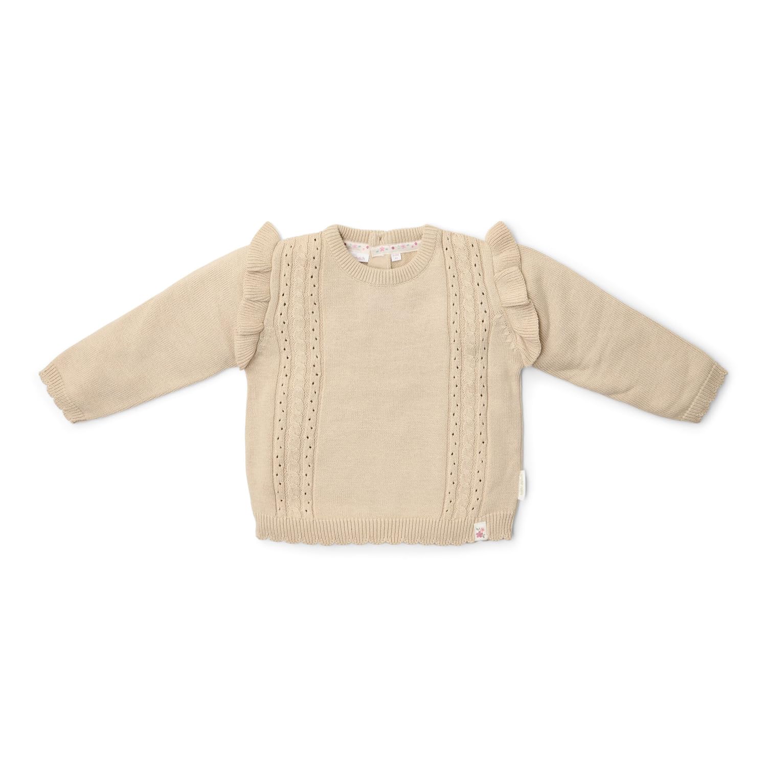 Long Sleeve Shirt / Pullover Strick - Fairy Garden sand (Gr. 74)