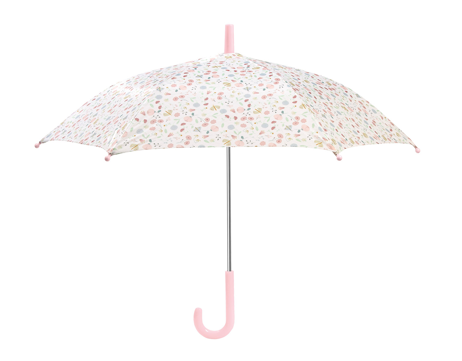 Regenschirm Flowers & Butterflies weiß / rosa
