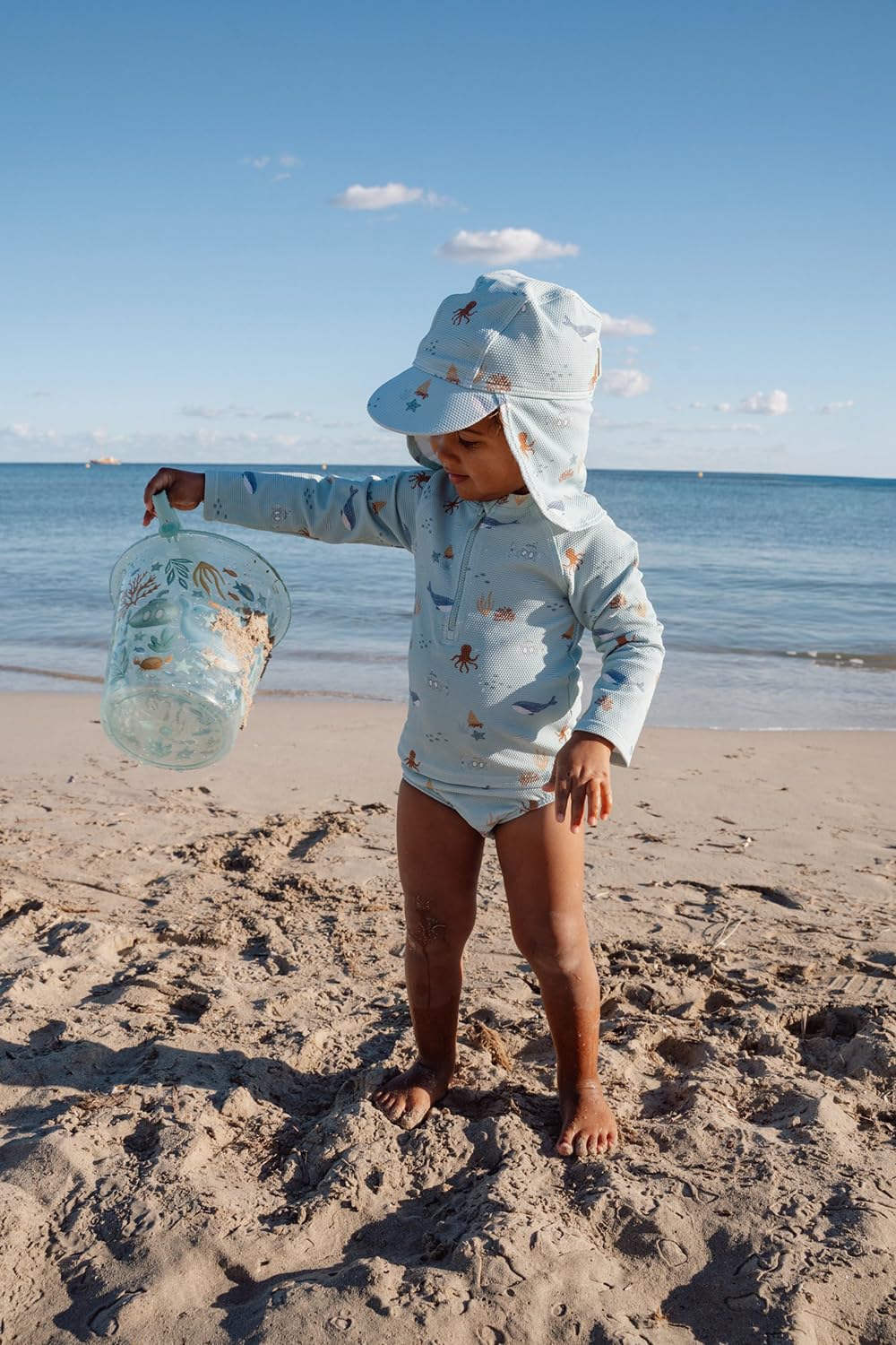 Schwimmshirt langarm - Ocean Friends grün (Gr. 62/68)