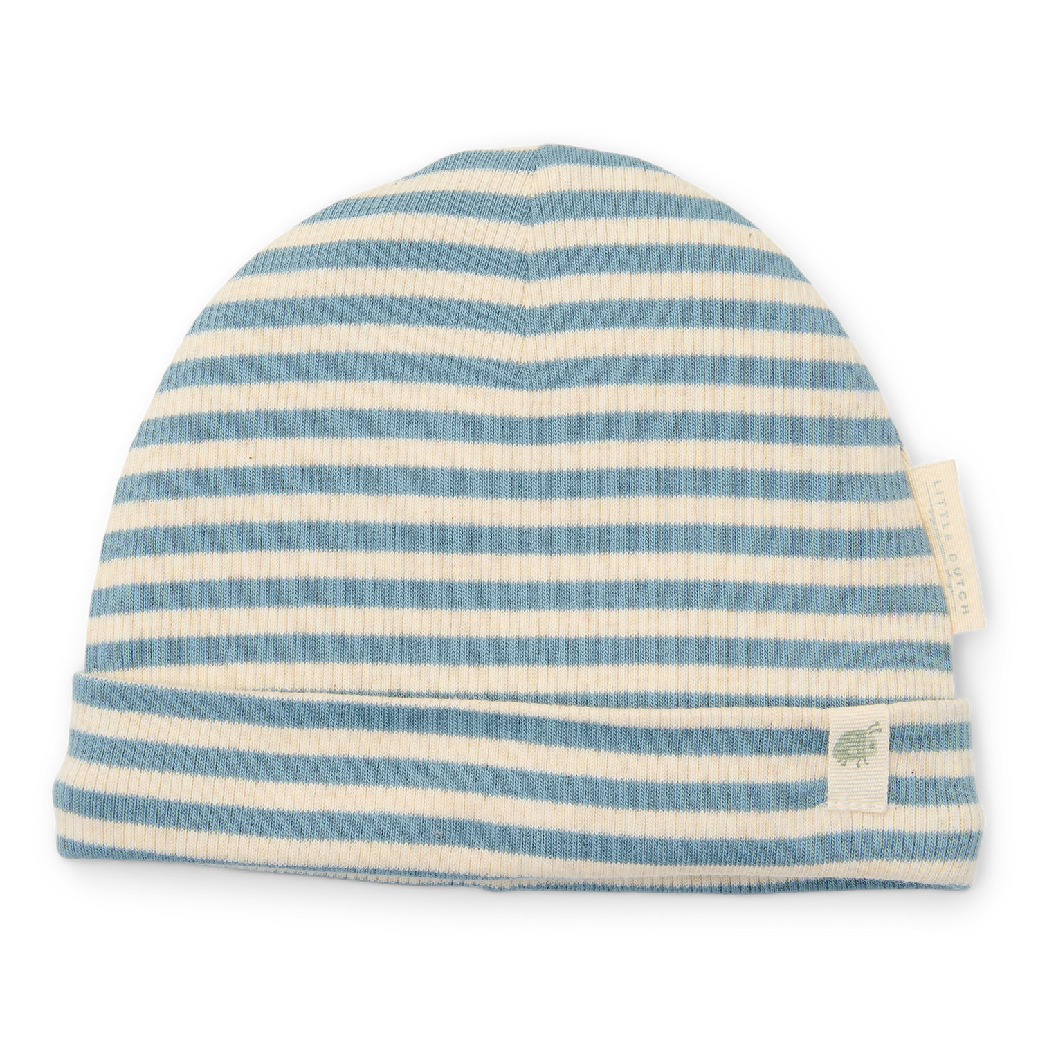 Babymütze gestreift Stone Blue - Forest Friends (Gr. 44-56)
