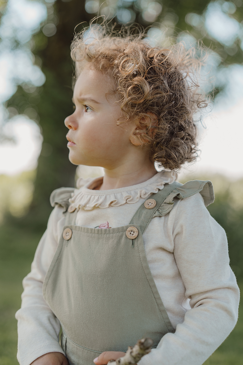 Long Sleeve Shirt / Langarmshirt - Little Farm sand (Gr. 86)
