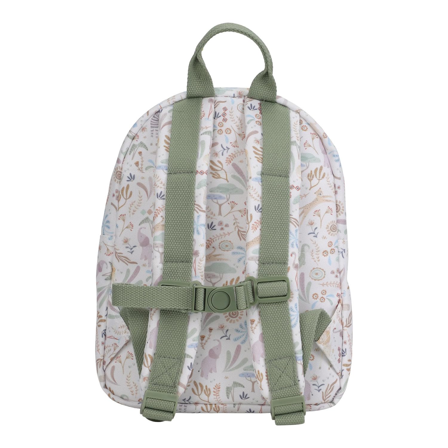 Kinderrucksack Tiere - Safari Friends weiß / grün
