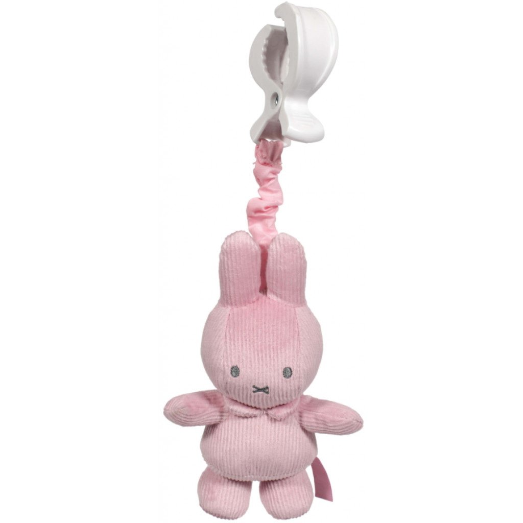 Aufziehtier Miffy Hase Cord rosa