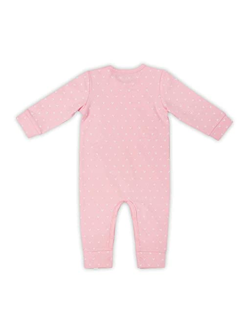 Strampler langarm Hearts Soft pink (Gr. 50/56) Strampler langarm Hearts Soft pink (Gr. 50/56)