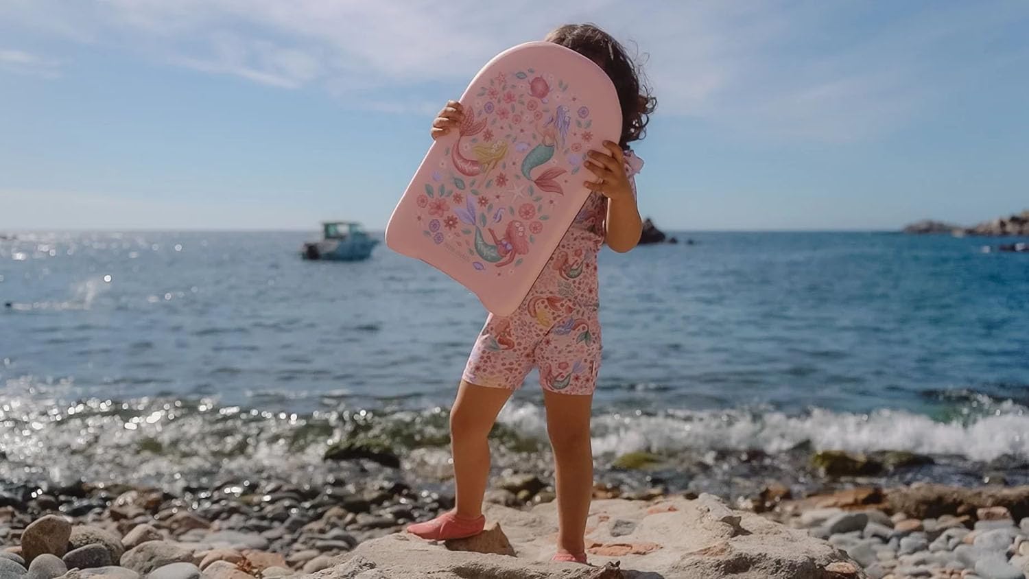 Schwimmbrett / Surfbrett - Dreamy Mermaid rosa