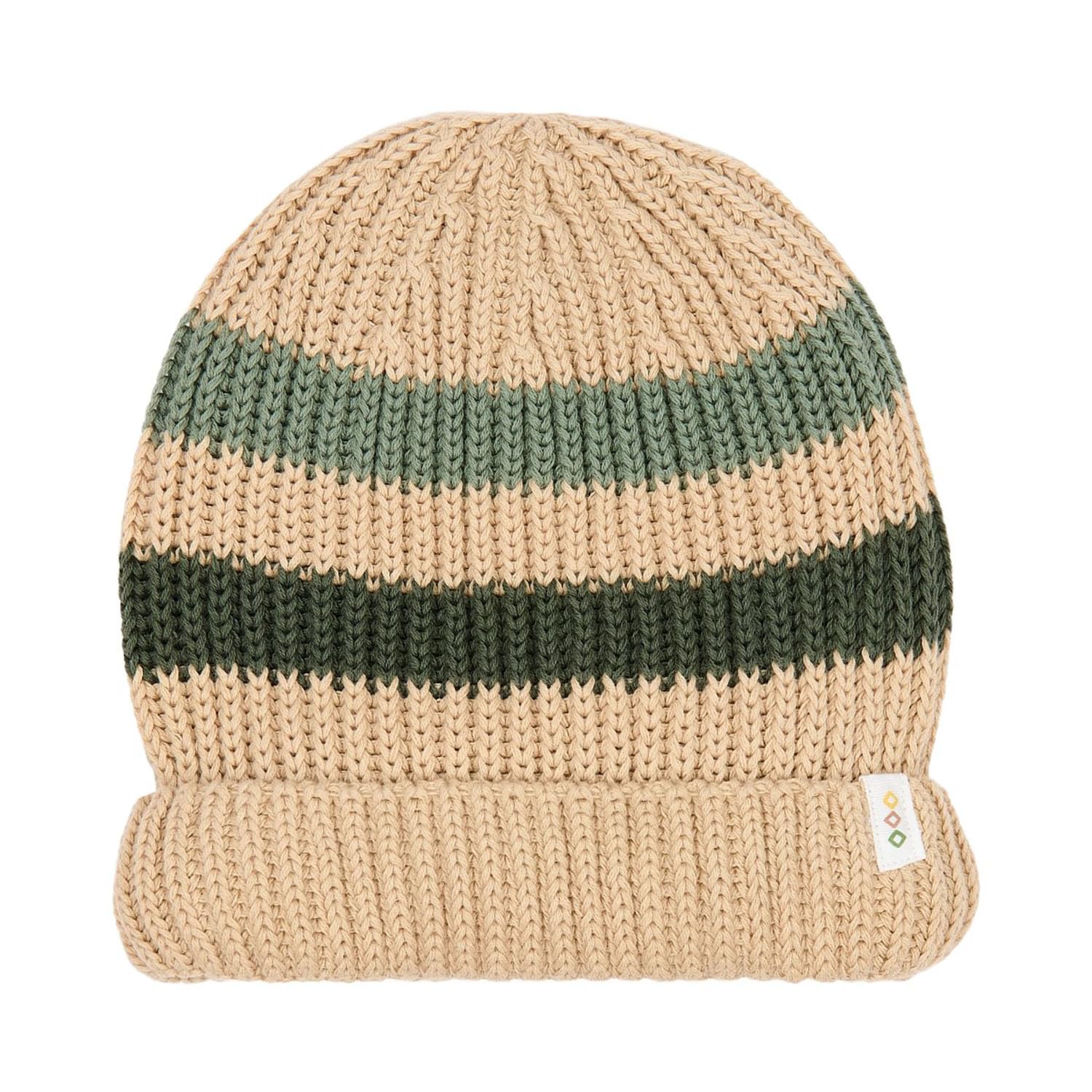 Mütze Strick Warm Taupe - Safari Friends beige (Gr. 74/86)