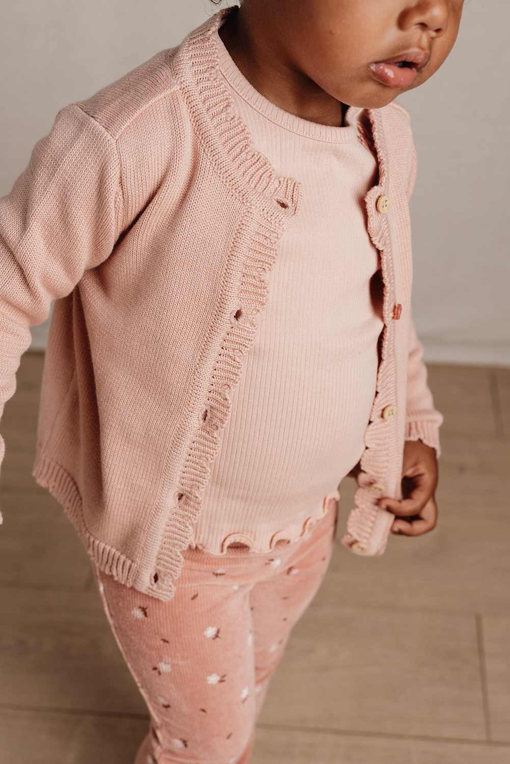 Strickjacke - Little Farm soft rose (Gr. 86)