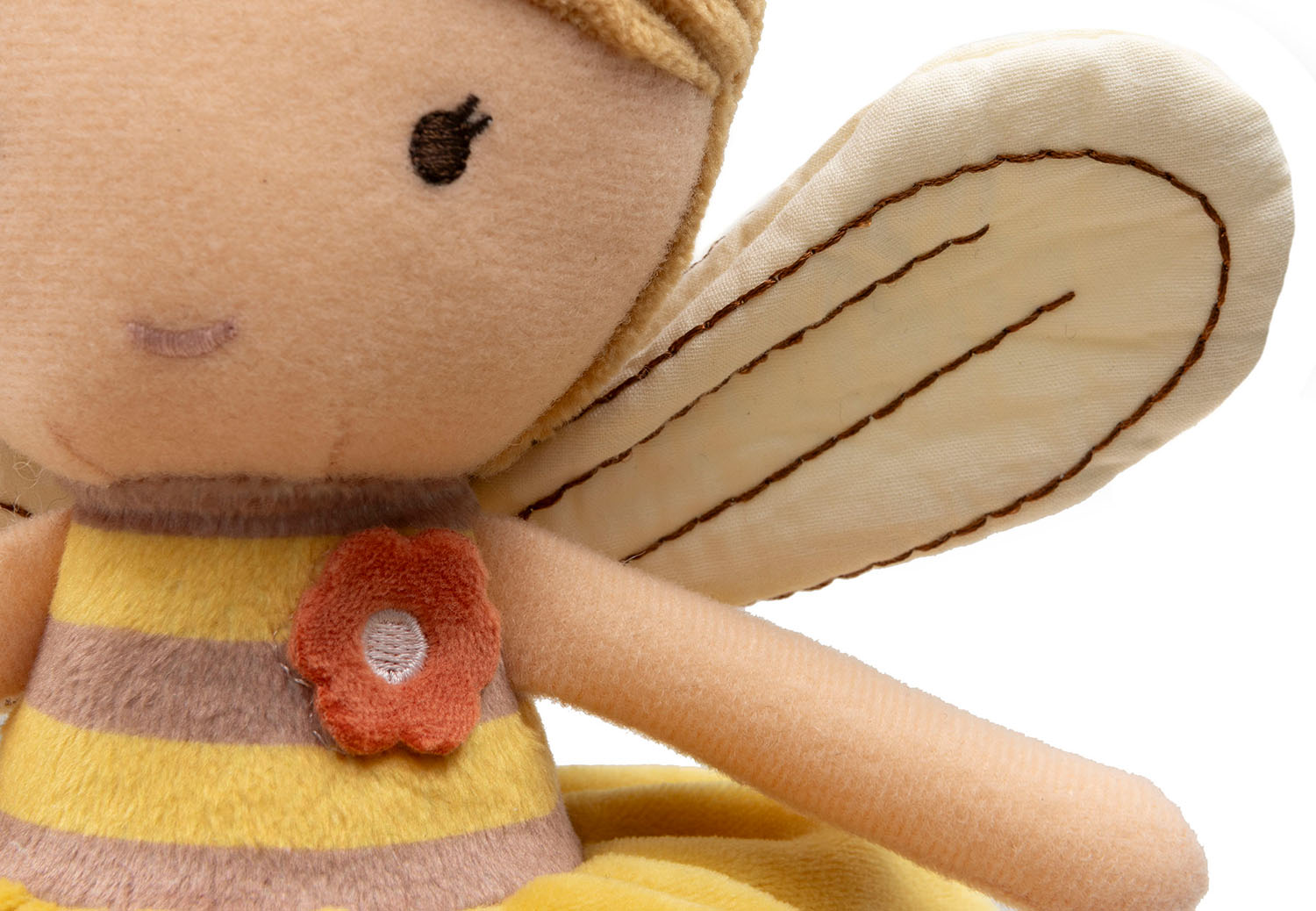 Stoffpuppe Bee Lily - Biene gelb (32 cm)