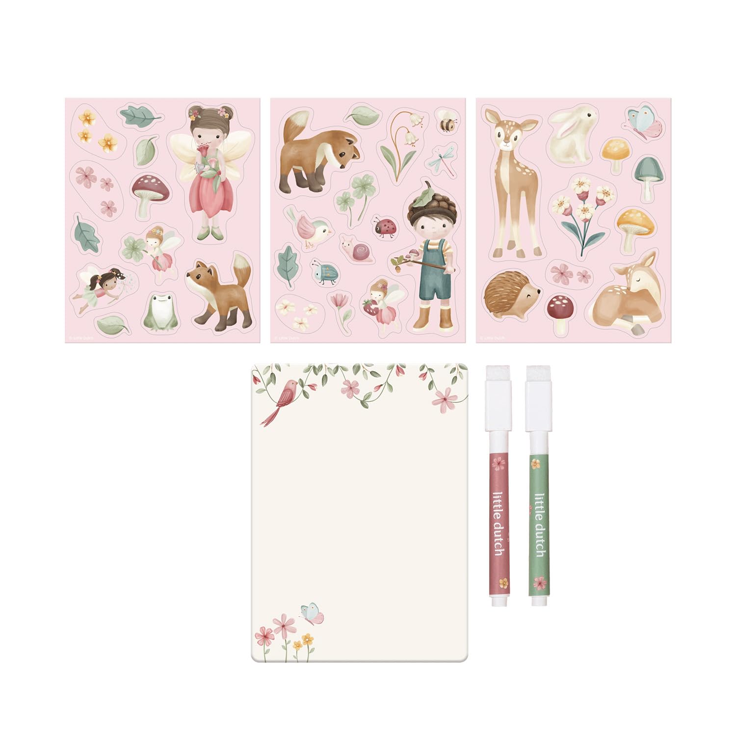 Magnetische Spielbox / Spielbuch - Fairy Garden rosa