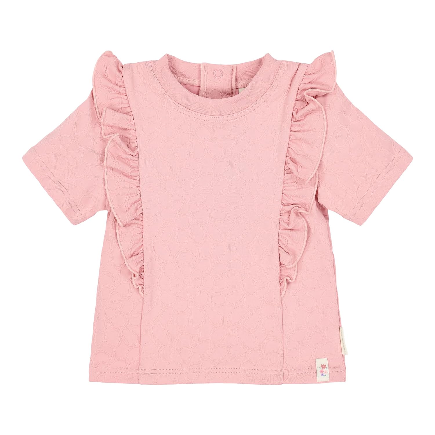 Schwimmshirt mit Rüschen kurzarm - Dreamy Pink Rose rosa (Gr. 62/68)