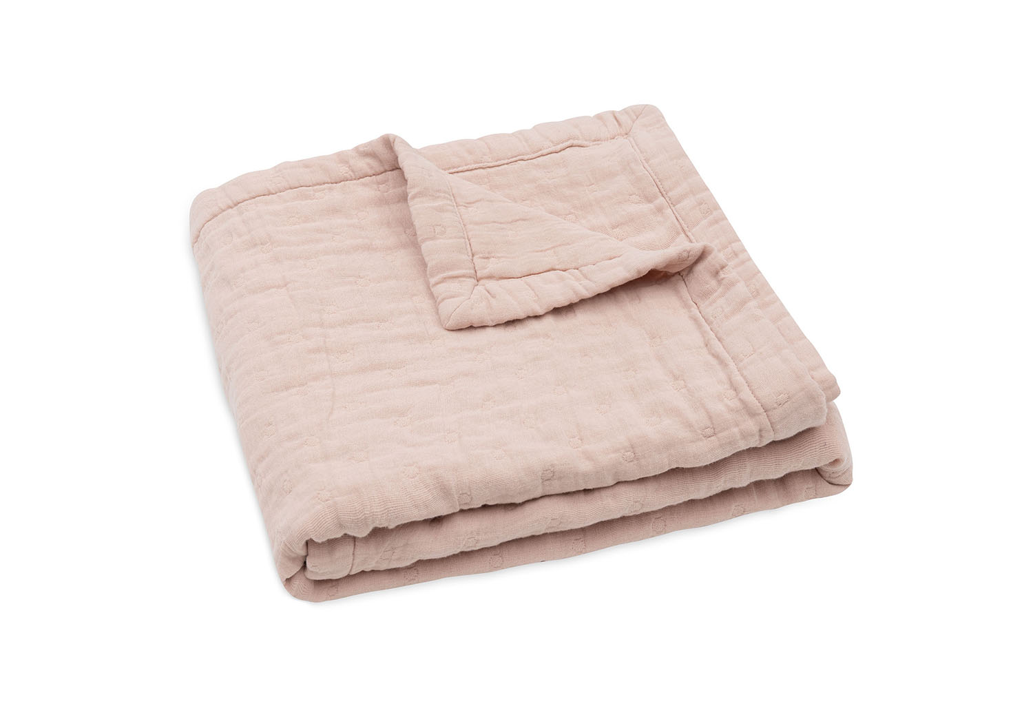 Babydecke Musselin - Jacquard Wild Rose (75x100 cm)