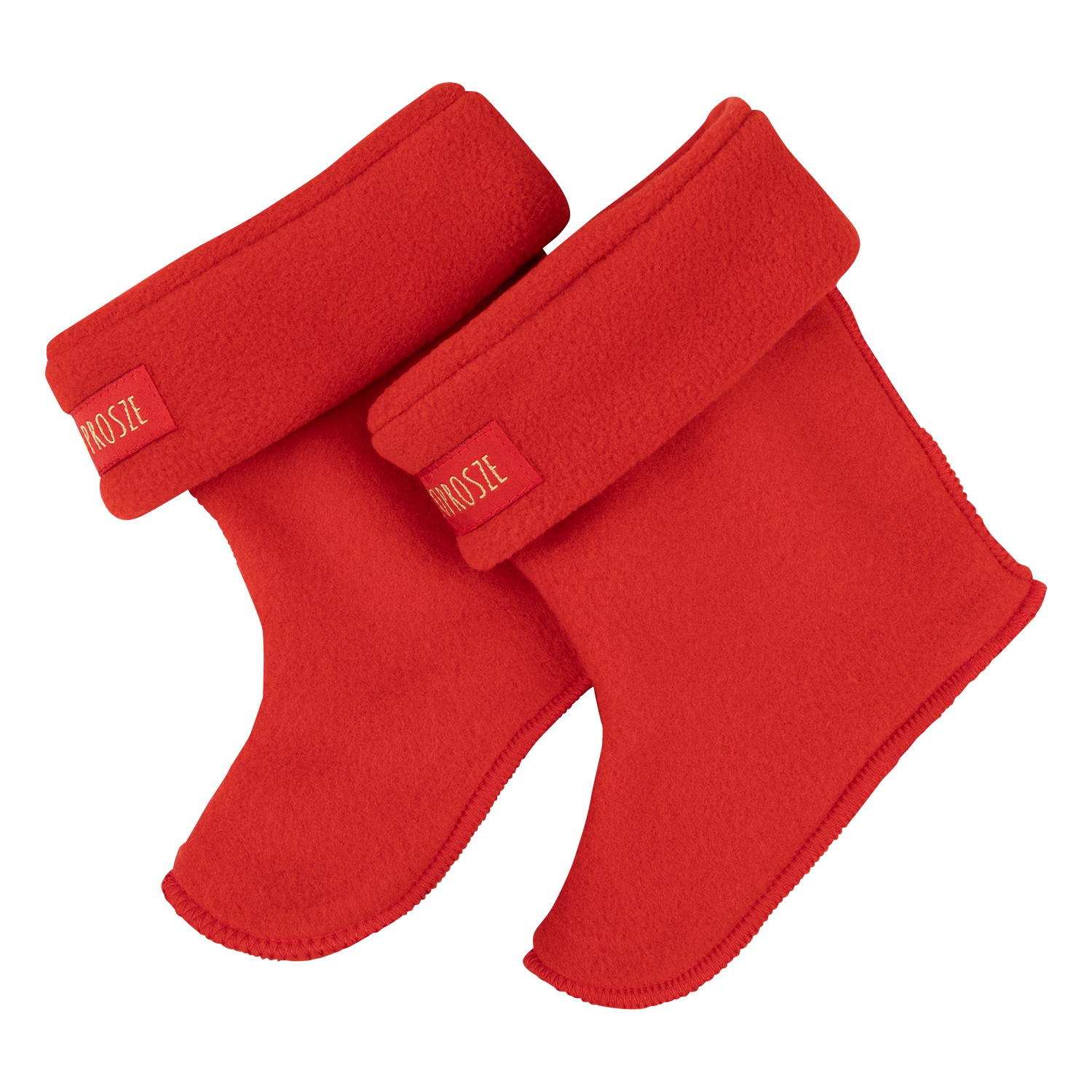 Stiefelsocken / Fleecewärmer rot (Gr. 21-24)