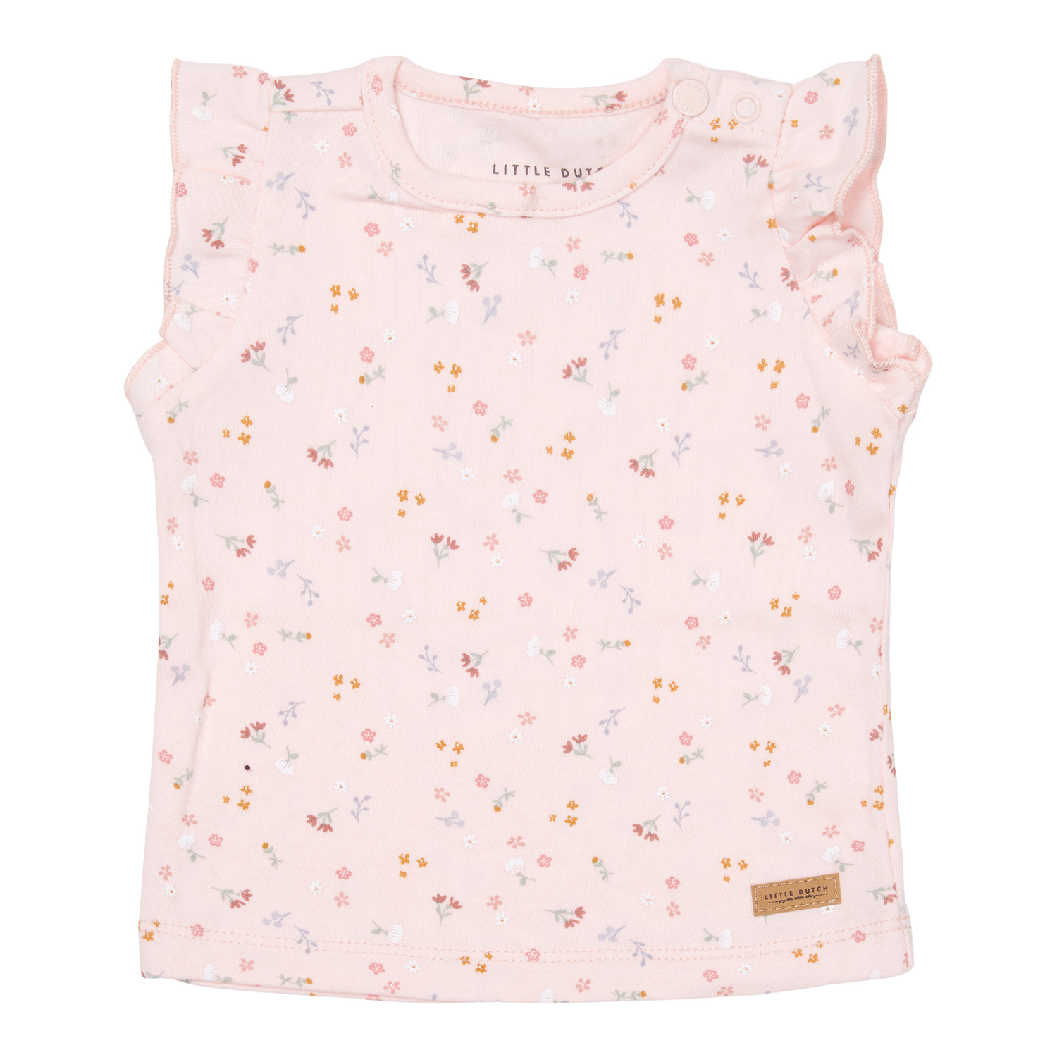 T-Shirt mit Rüschen Little pink Flowers (Gr. 62)