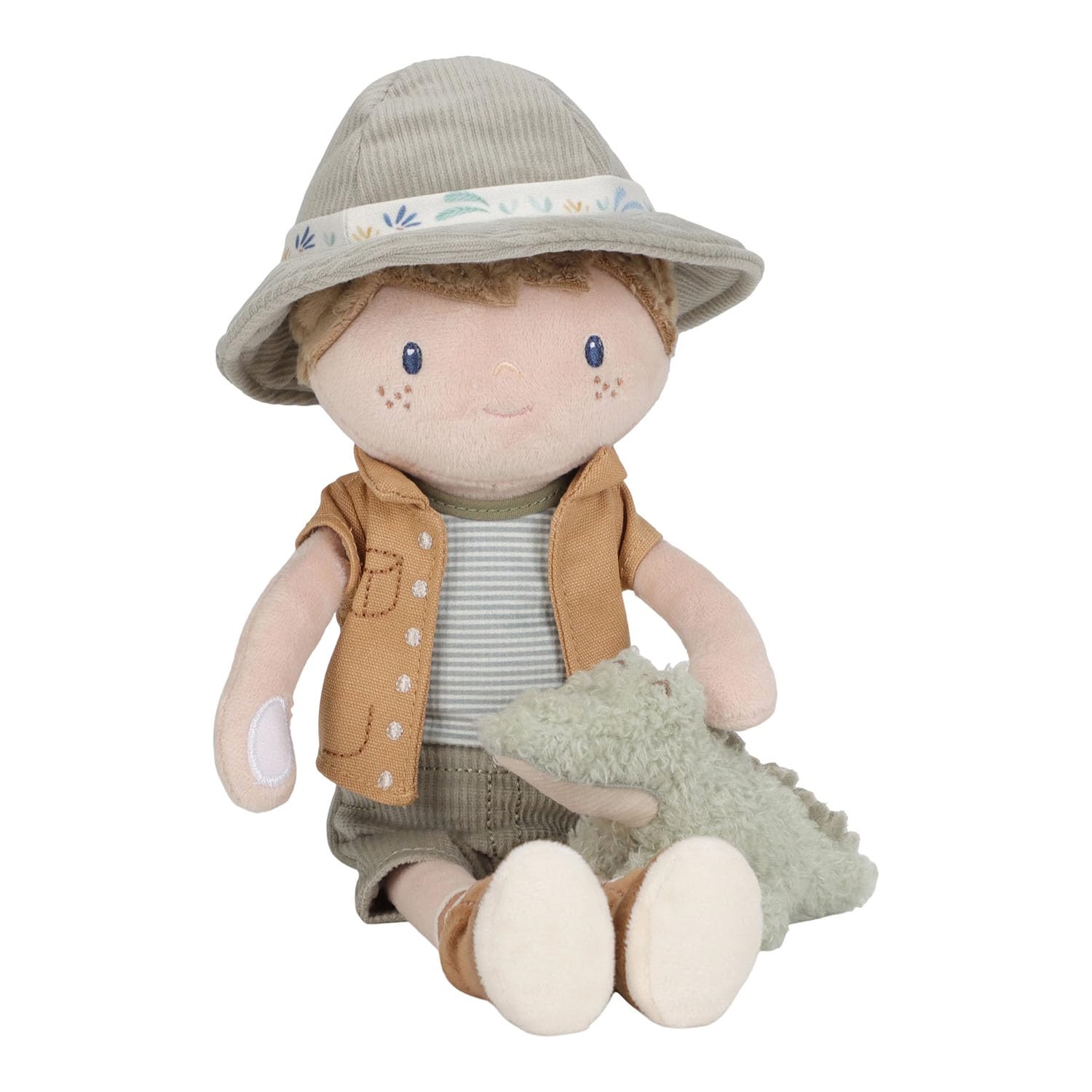 Stoffpuppe Ranger Jim mit Krokodil - Safari Friends (35 cm)