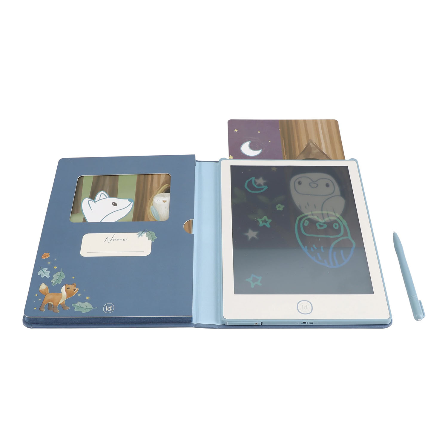Zeichentablett / LCD Schreibtafel - Forest Friends blau
