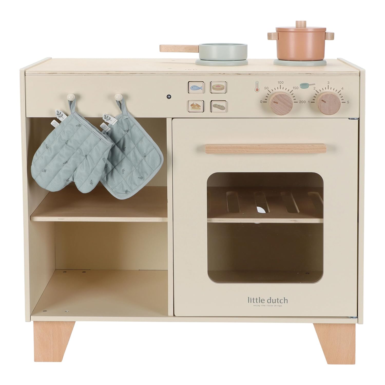 Holz Kinderküche inkl. Zubehör - Essentials beige