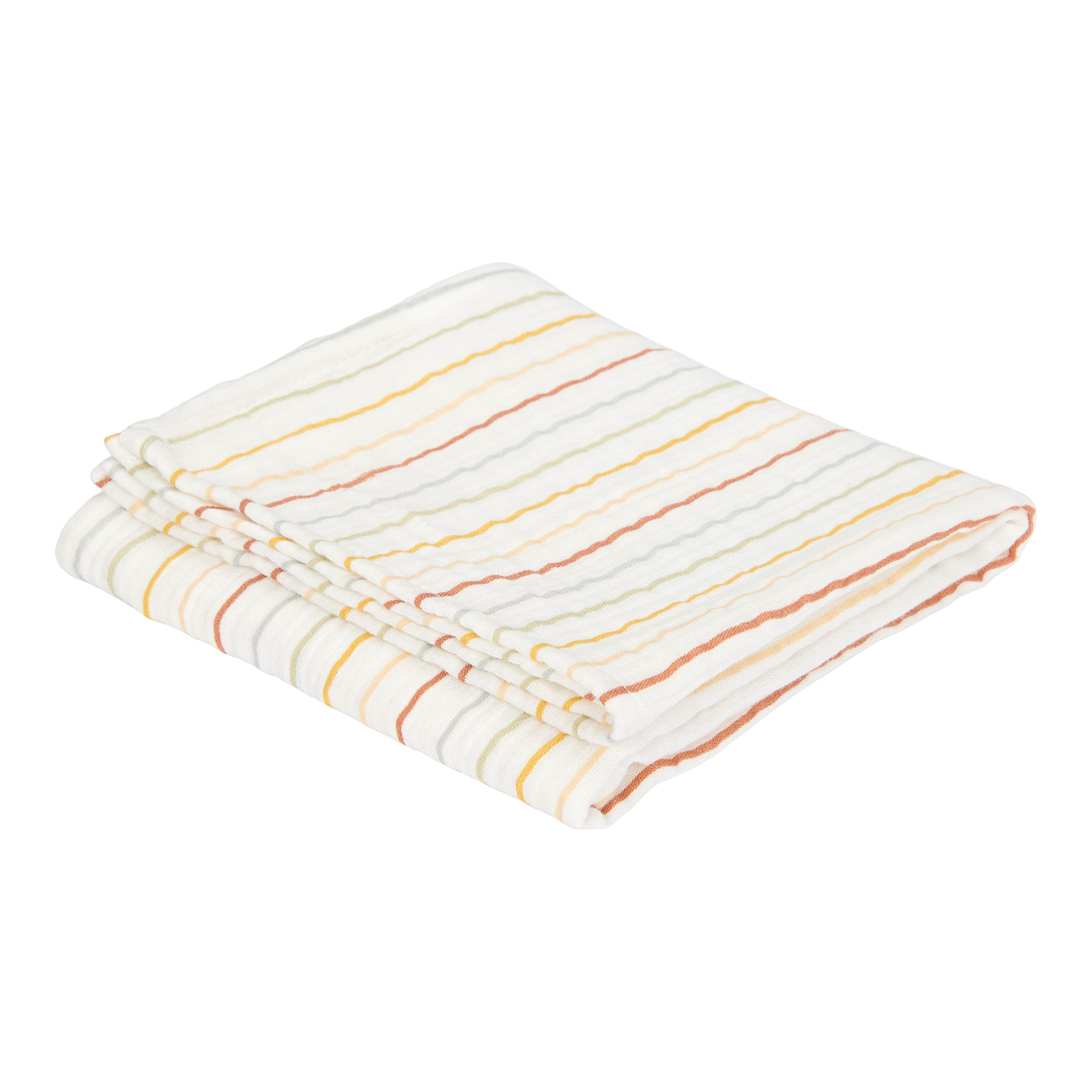 Musselin Swaddle Tuch / Pucktuch Vintage Sunny Stripes (120x120 cm)