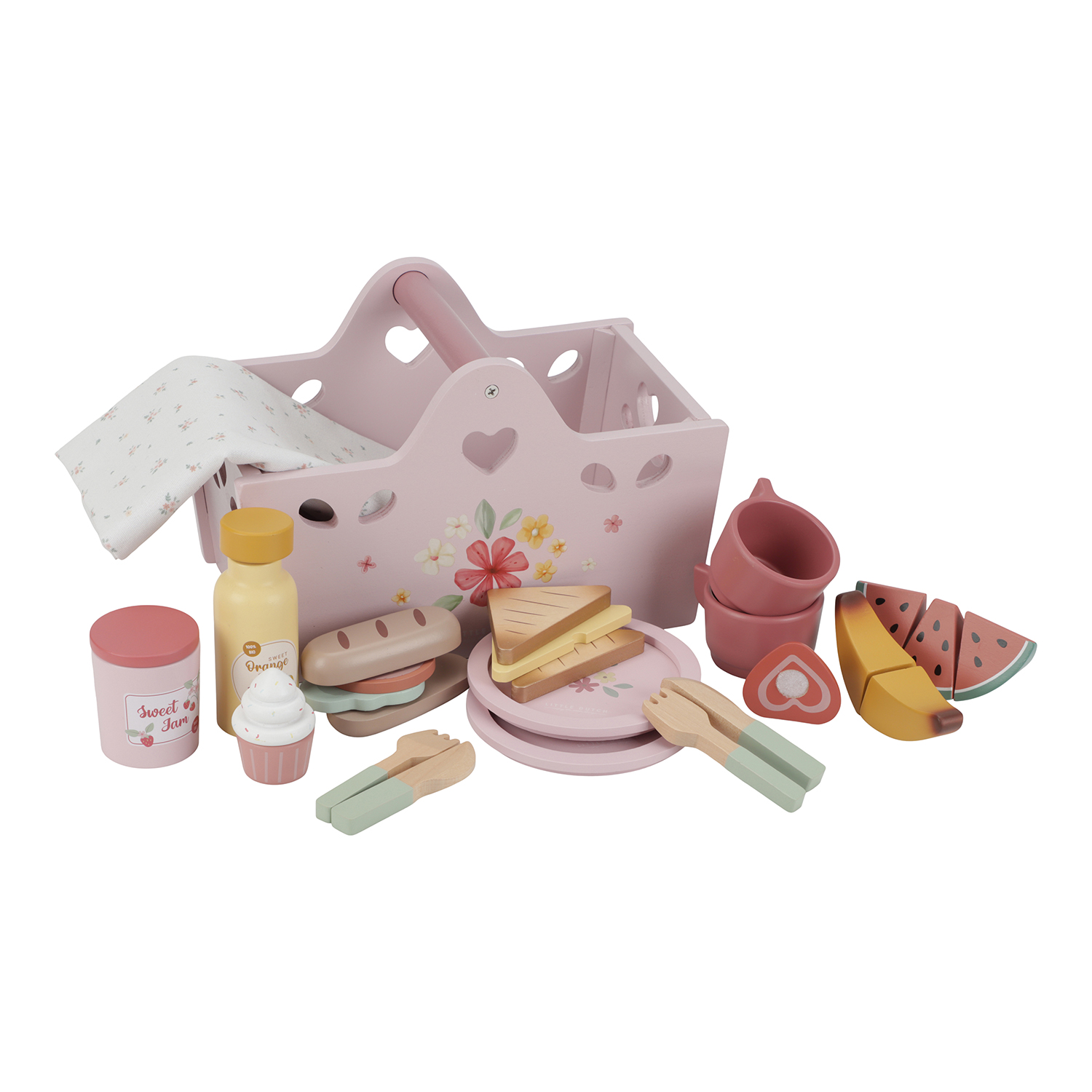 Holz Picknick-Set (FSC) - rosa Holz Picknick-Set (FSC) - rosa