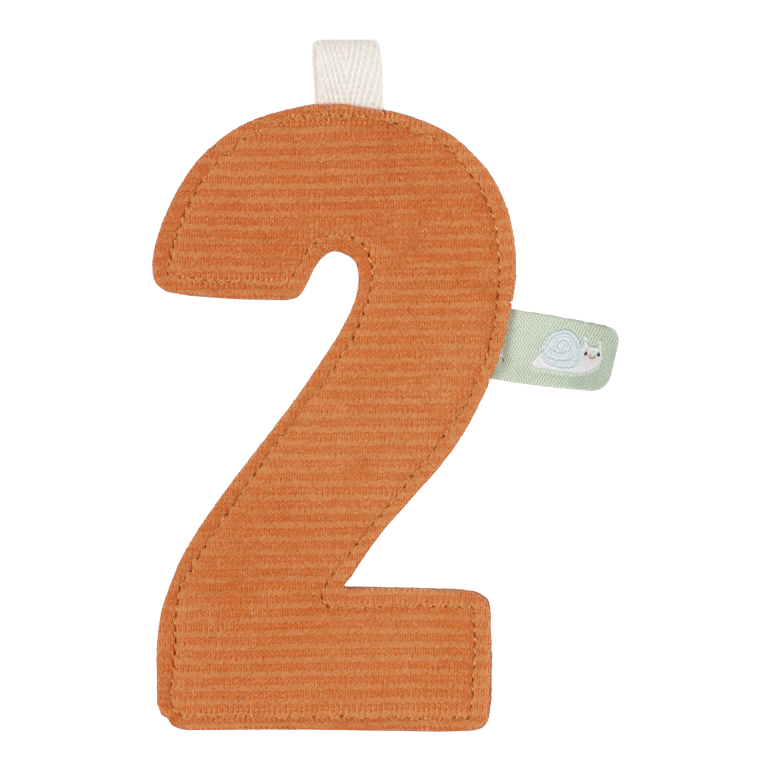 Anhänger Stoff-Zahl "2" Anhänger Stoff-Zahl "2"