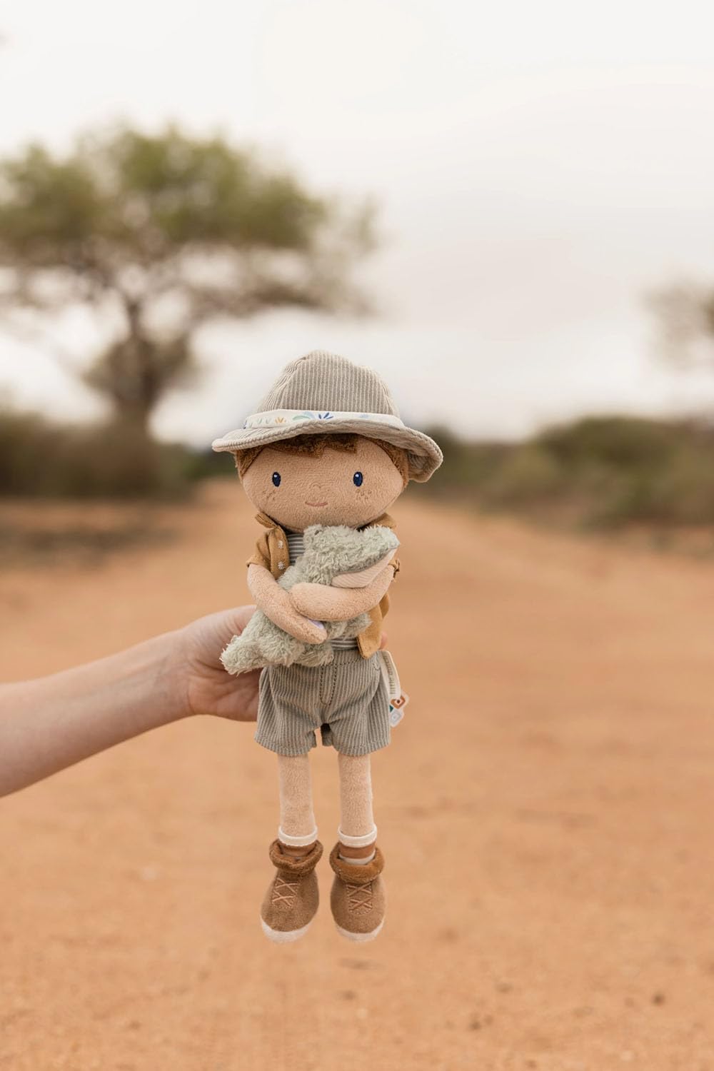 Stoffpuppe Ranger Jim mit Krokodil - Safari Friends (35 cm)