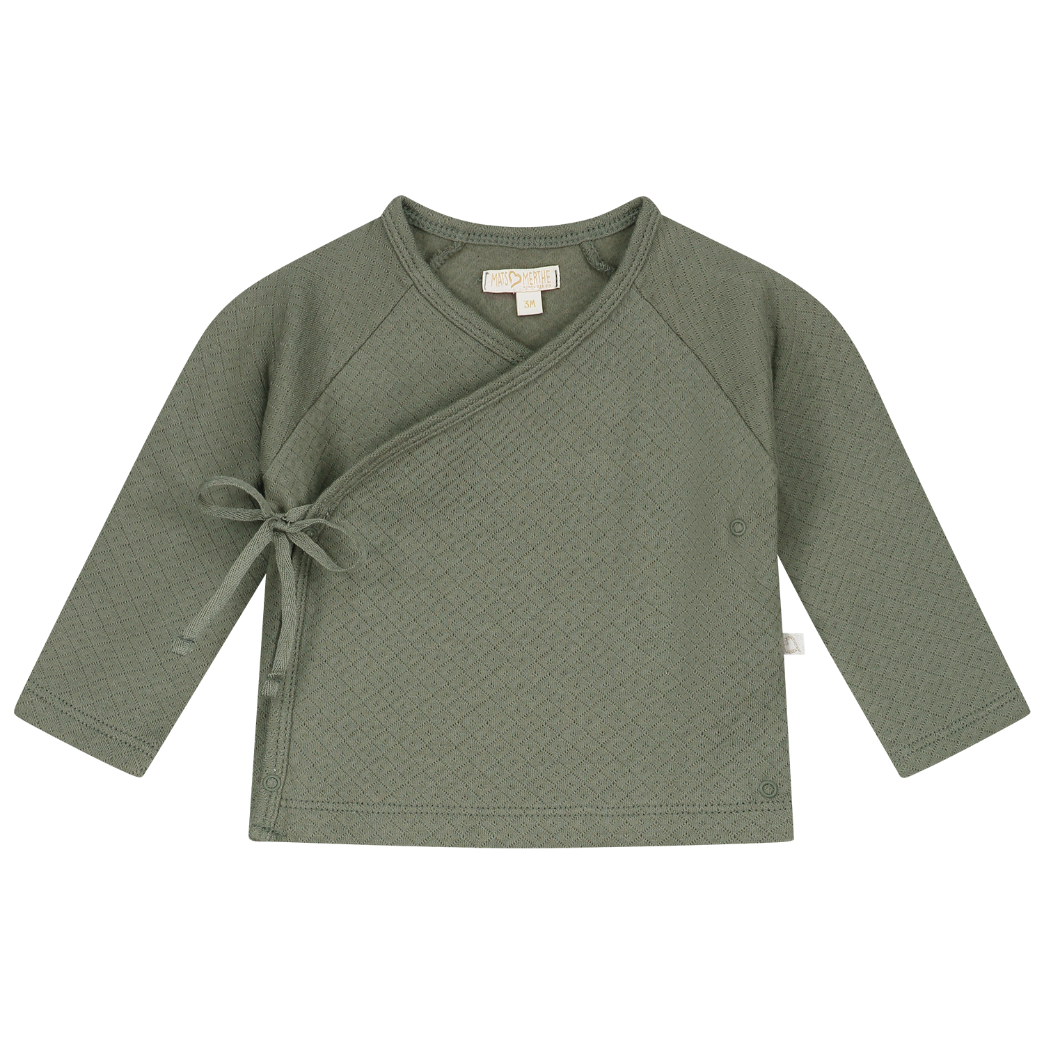 Long Sleeve Shirt / Langarmshirt / Wickelshirt Benthe grün (Gr. 62/68)