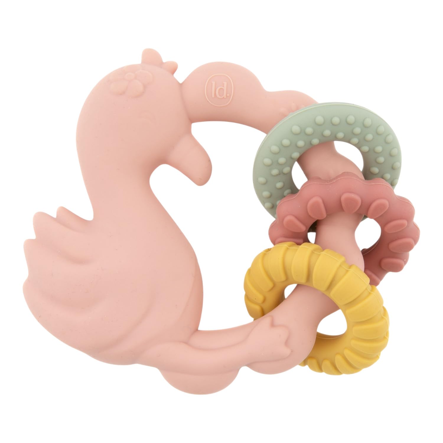 Beißring Silikon Flamingo - Safari Friends rosa