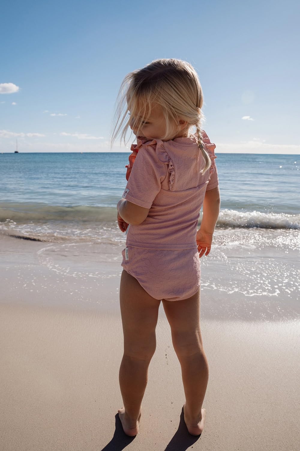 Badehose / Schwimmwindel - Dreamy Pink Rose rosa (Gr. 74/80)